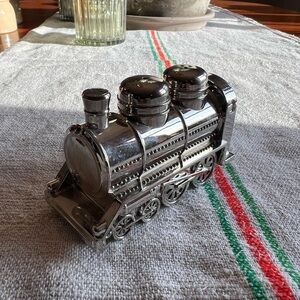Pottery Barn Silver Train Salt & Pepper Shaker